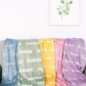 Manta personalizada con nombre, manta para bebé, regalo personalizado, manta con nombre, manta para niña, manta para bebé niña, manta para niños, regalo personalizado imagen 12
