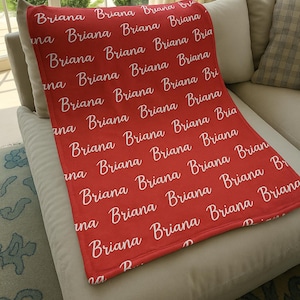 Manta personalizada con nombre, manta para bebé, regalo personalizado, manta con nombre, manta para niña, manta para bebé niña, manta para niños, regalo personalizado imagen 2