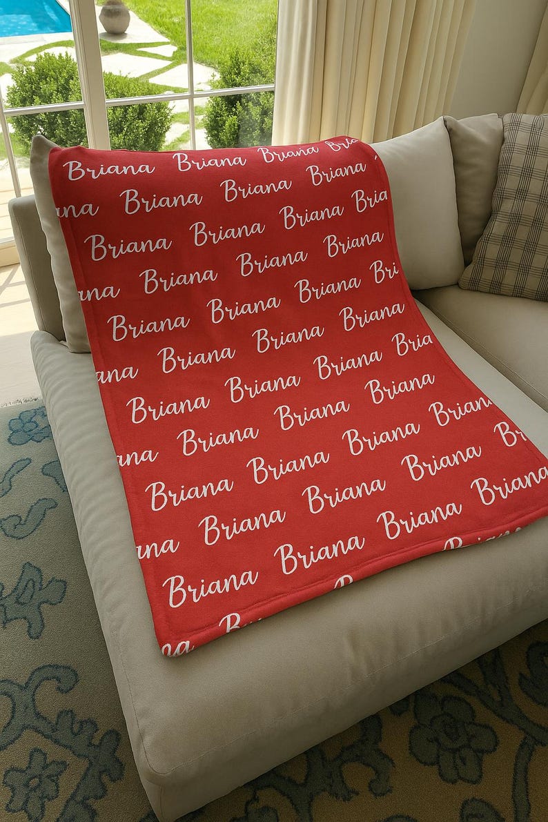 Manta personalizada con nombre, manta para bebé, regalo personalizado, manta con nombre, manta para niña, manta para bebé niña, manta para niños, regalo personalizado imagen 2