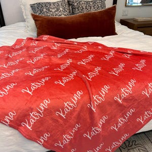 Manta personalizada con nombre, manta para bebé, regalo personalizado, manta con nombre, manta para niña, manta para bebé niña, manta para niños, regalo personalizado imagen 8