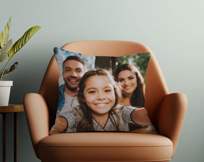 Personalized Photo Pillow, Custom Photo Pillow, Photo Pillow, Personalized Pillow with Photo, Personalized Gifts, Anniversary Gift