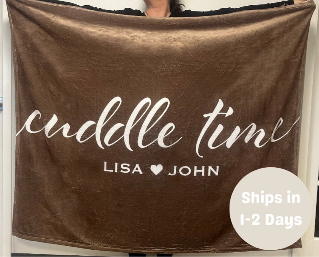 Personalized Blanket for Valentine's Day, Custom Blanket Gift