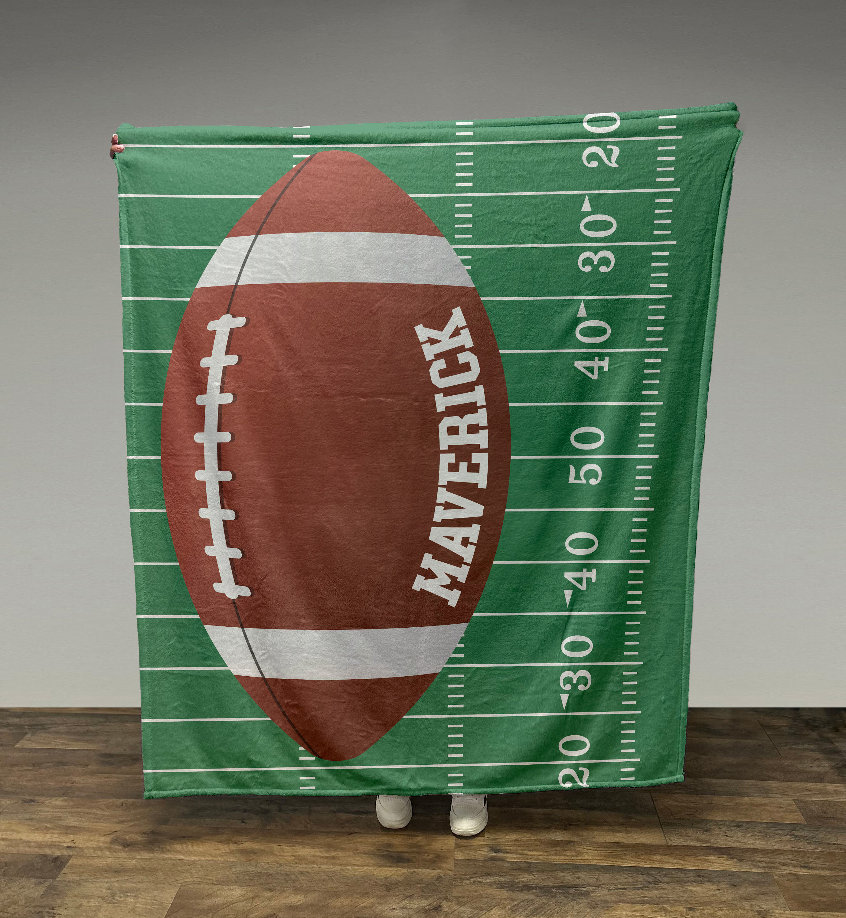 Personalized Sports Blanket Personalized Football Boy Life Lessons Fleece  Blanket, Football Woven Boys Football Blanket, image size:2765x3000