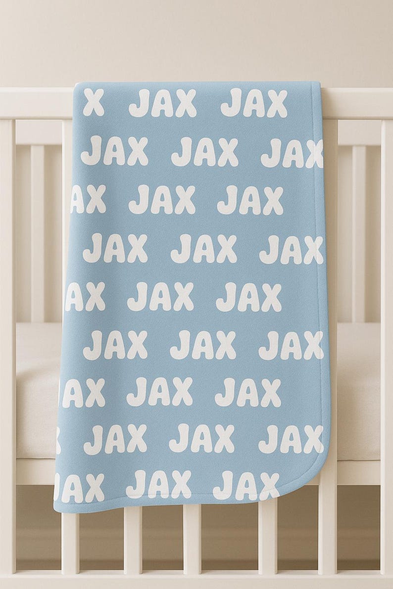 Manta personalizada con nombre, manta para bebé, regalo personalizado, manta con nombre, manta para niña, manta para bebé niña, manta para niños, regalo personalizado imagen 14