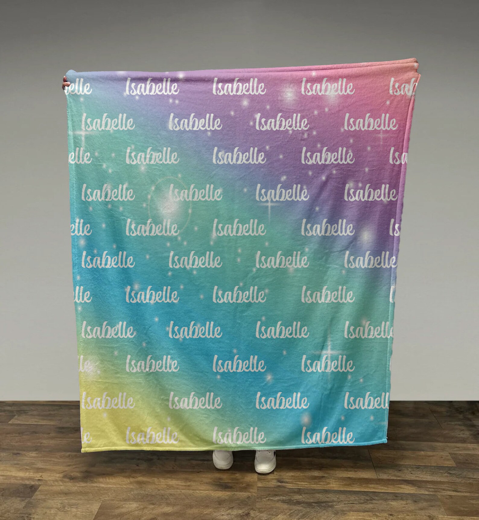 Personalized Name Blanket - Custom With Name For Baby, Kids, Adults - Ultra Soft Sherpa Fleece - View #2