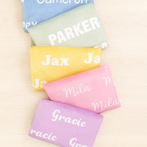 Manta personalizada con nombre, manta para bebé, regalo personalizado, manta con nombre, manta para niña, manta para bebé niña, manta para niños, regalo personalizado imagen 7