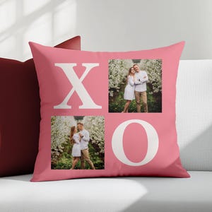 Personalized XO Photo Pillow, Custom Photo Pillow, Photo Pillow, Personalized Pillow with Photo, Personalized Gifts, Anniversary Gift