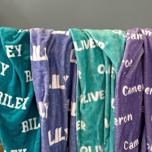 Personalized Custom Blanket, Baby Girl Blanket, Name Blanket, Girl Blanket Gift, Baby Blanket, Kids Blanket, Personalized Gift, Newborn Gift