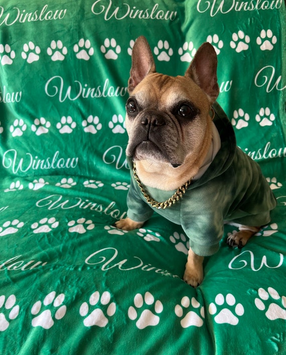 Personalized sherpa dog blanket shop
