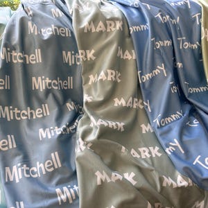 Manta personalizada con nombre, manta para bebé, regalo personalizado, manta con nombre, manta para niña, manta para bebé niña, manta para niños, regalo personalizado imagen 11
