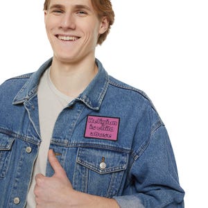 Protest Iron-On Patches for Jackets, Motivational Embroidered Patches, Funny Decor for backpacks & Clothing, Statement Patches