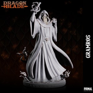 Dark Wizard - Gramros | D&D | Dungeons and Dragons | Tabletop | Roleplaying Game | Primal Collectibles