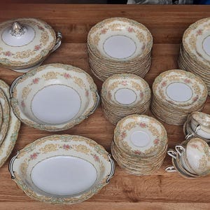 Vintage 1930's Noritake China, Shelby Pattern #3623, Vintage China Serving Pieces,Wedding ,Gift,Hostess Gift
