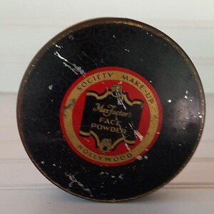 Vintage Max Factor Face Powder Container: Hollywood Vanity Decor