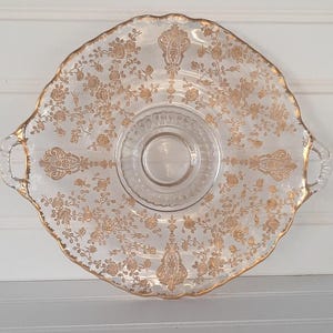 Cambridge Rose Point Plate - Etsy