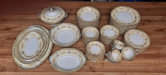 Vintage 1930's Noritake China, Shelby Pattern #3623, Vintage Vintage 1930's Noritake China, Shelby Pattern #3623, Vintage