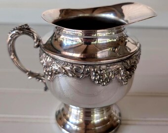 Vintage Sheridan Silver Co. Tea Set: Silver on Copper Grapevine