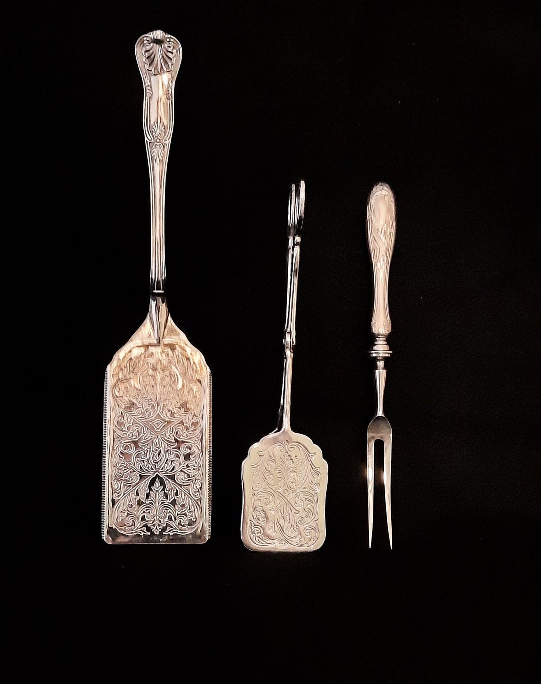 Three Piece Serving Set Etsy