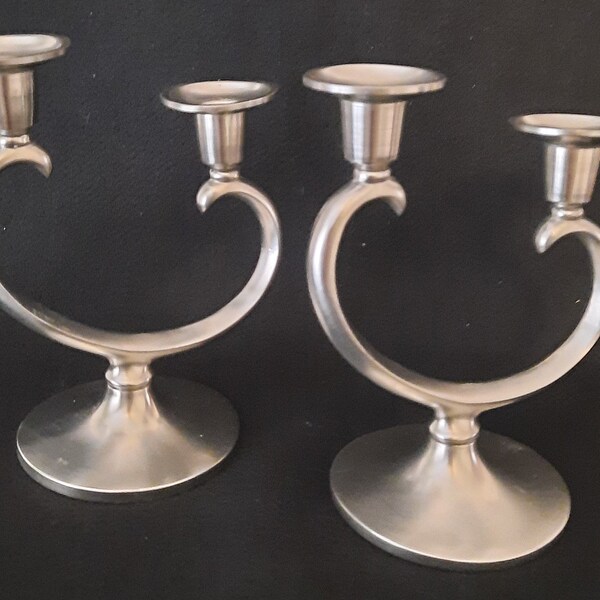Pewter Candle Holder Etsy