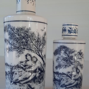 Set of Vintage Tuvache Rivarie Perfume/Body Lotion Bottles