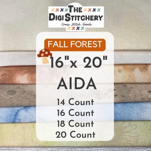 16&quot; x 20&quot; Fall Forest Aida ( 14, 16, 18 & 20 Count)