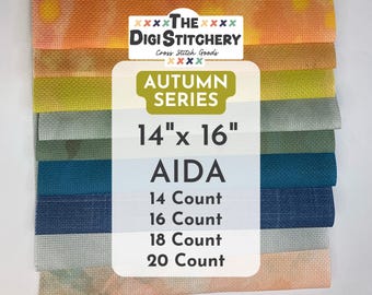 14&quot; x 16&quot; Autumn Series Aida (14, 16, 18 and 20 Count)