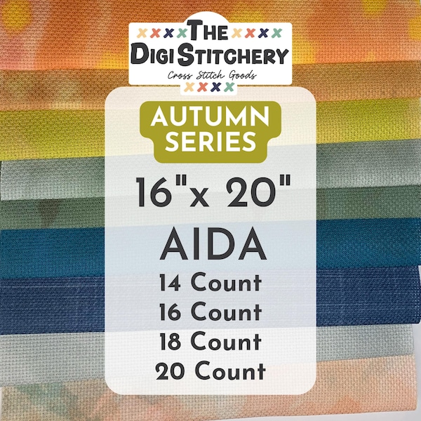 16" x 20" Autumn Series Aida (14, 16, 18 and 20 Count)