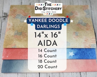 14" x 16" Yankee Doodle Darlings Aida (14, 16, 18 & 20 Count)