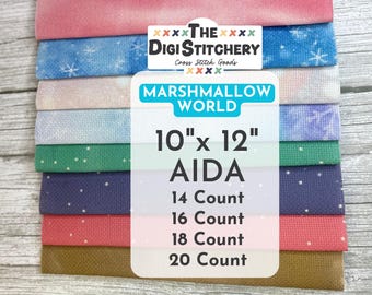 10&quot; x 12&quot; Marshmallow World Aida (14, 16, 18 and 20 Count)