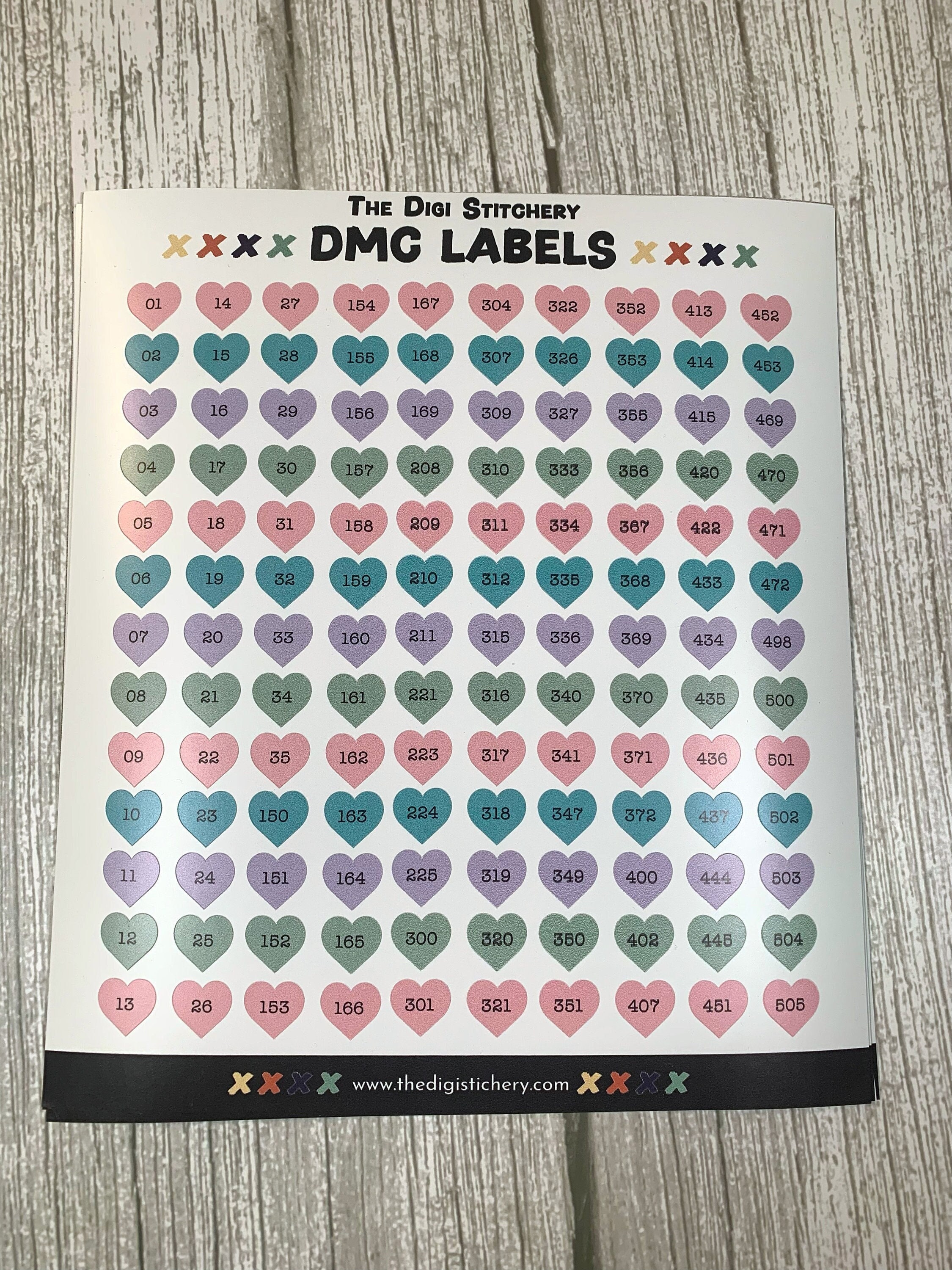 DMC FLOSS LABELS Etsy