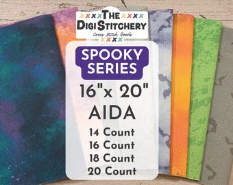 16" x 20" Spooky Series Aida (14, 16, 18 and 20 Count)