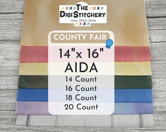 14" x 16" County Fair Aida (14, 16, 18 & 20 Count)