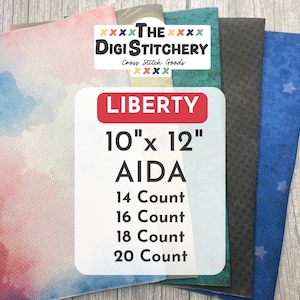 10&quot; x 12&quot; Liberty Aida (14, 16, 18 & 20 Count)