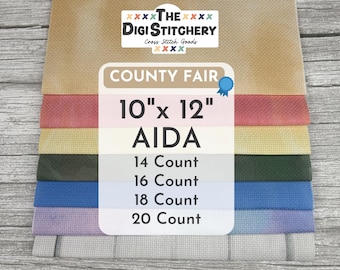 10" x 12" County Fair Aida (14, 16, 18 and 20 Count)