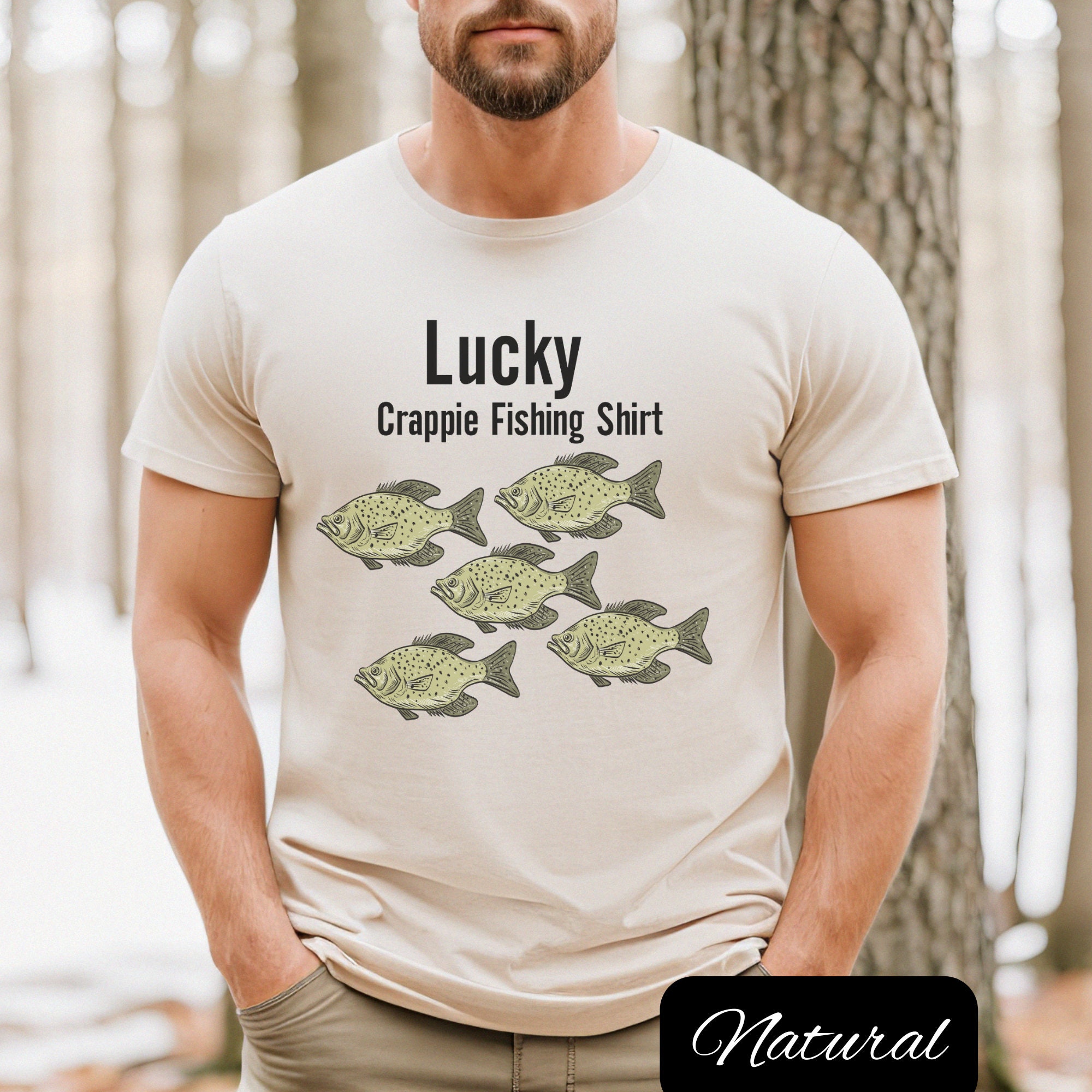 Lucky Fishing T Shirts, Funny Fishing Shirts, Crappie Shirts, Fisherman Shirt