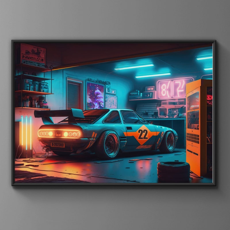 Cyberpunk Racing Portrait Cyberpunk - Etsy