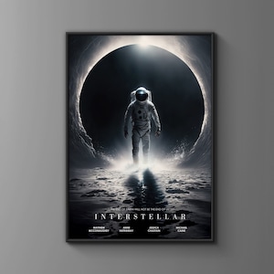 Poster del film Interstellar - Poster di fantascienza per l'arredamento della casa - Poster Interstellar disponibile in 3 versioni