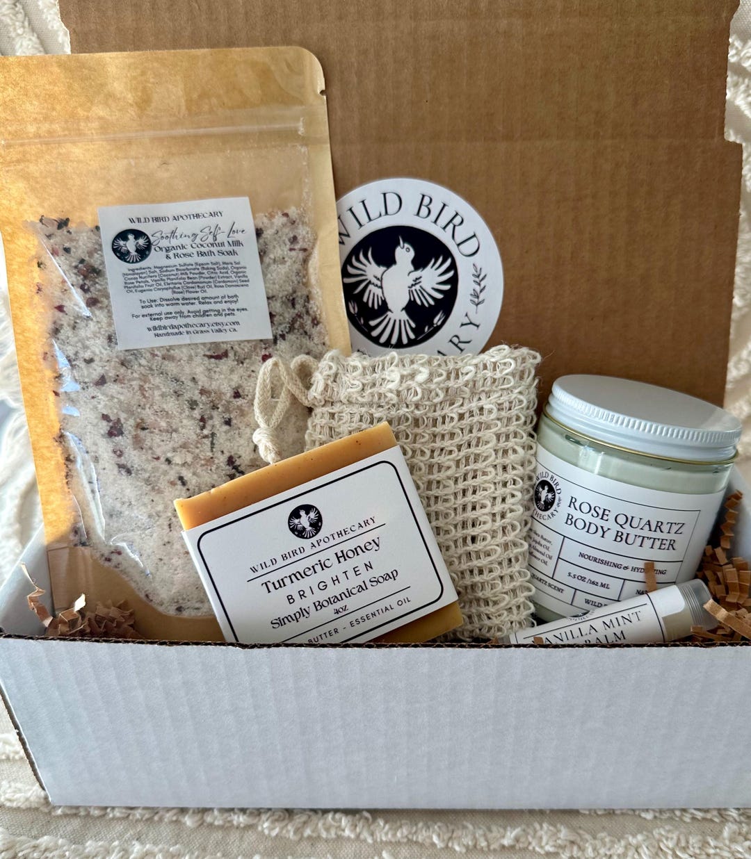 Deluxe Organic Bath Gift Set // Ultra-hydrating // Botanical Skincare ...