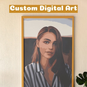 Custom digital Painting, Anniversary Painting, Personalized art, Digital portraits