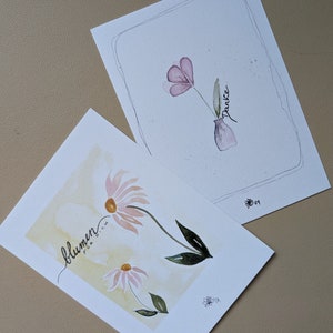Karte - Danke & Blumen für dich