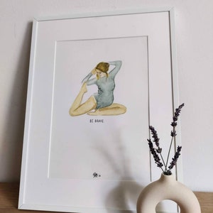 Your baby bump as a watercolor drawing - personal unique piece