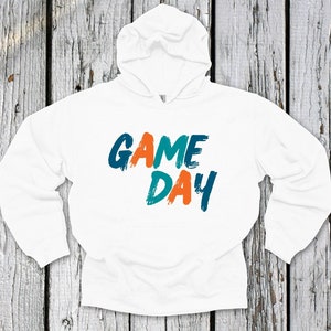 Game Day Hoodie, Miami Game Day Hoodie, Miami Football Hoodie, Miami Fan Gear, Florida Sports, Sunday Football Clothing, Sunday Hoodie