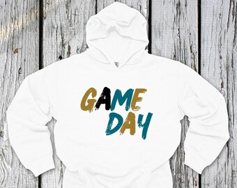 Game Day Hoodie, Jacksonville Game Day Hoodie, Jacksonville Football Hoodie, JacksonvilleFan Gear, Florida Sports, Florida Team Colors