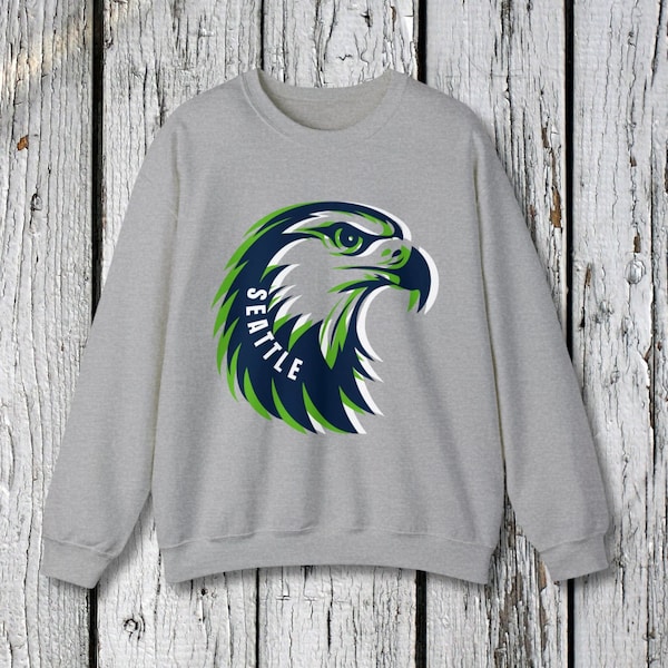 Seattle Sweatshirt, Seattle Shirt, Football Fan Shirt, Pro Football Shirt, Team Color Shirt, Sunday Football Shirt, PNW Shirt, Go Hawks