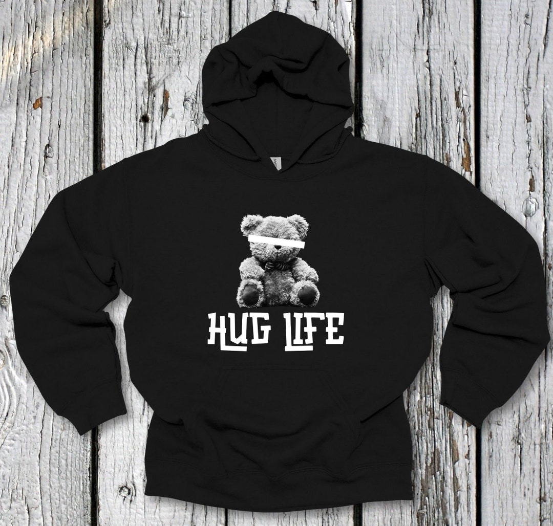 Hug Life Redacted Teddy Bear Shirt, Hug Life Shirt, Bear Hug Shirt, Thug Life Shirt, Hug Life