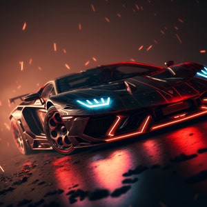 Unique Lamborghini Wall Art