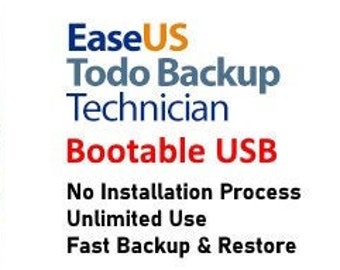 EaseUS Todo Backup Technician with Bootable USB/DVD (Digital Download)