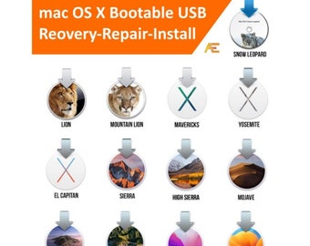 macOS Reovery-Repair-Install Bootable USB -  Unlimited Use