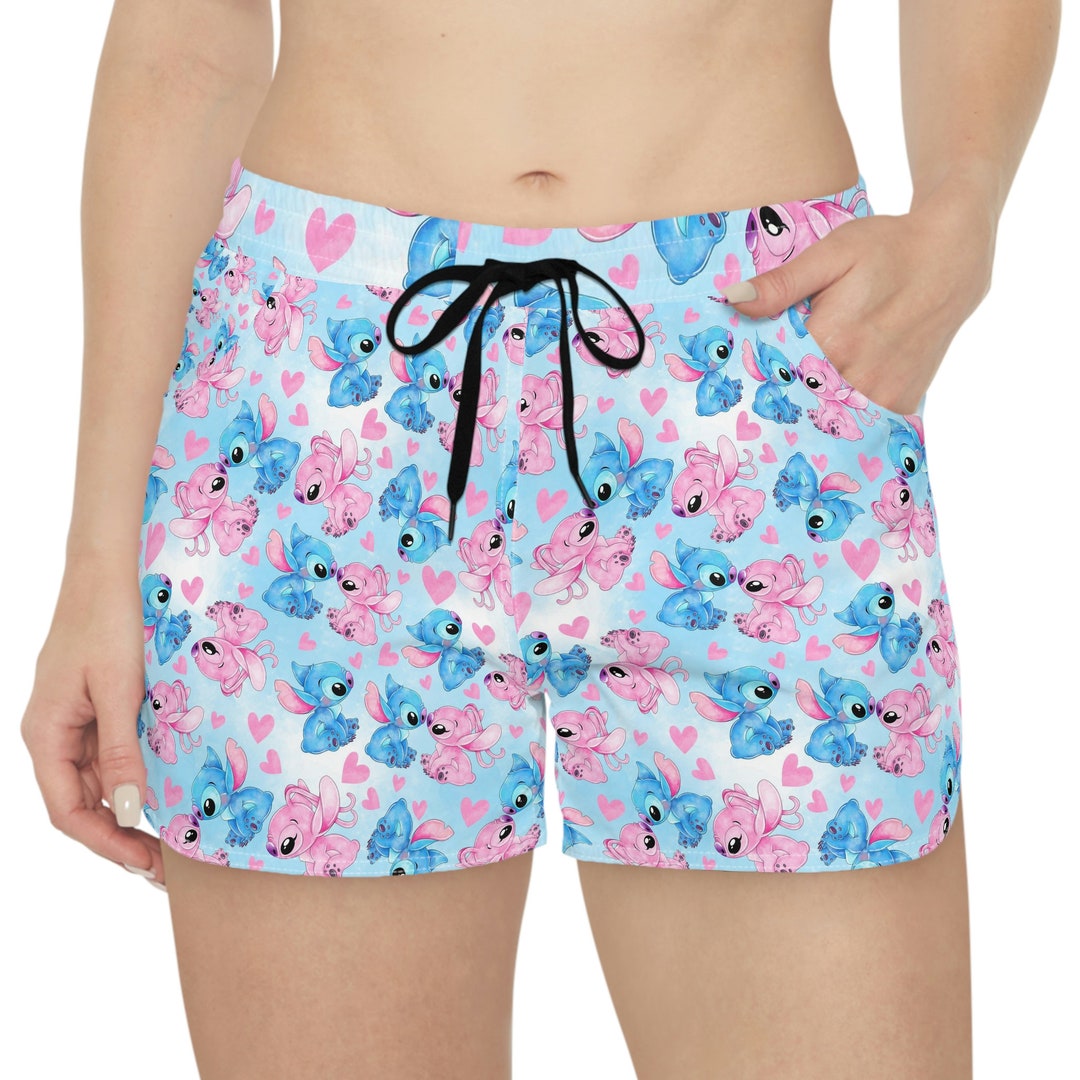 Stitch Custom Shorts Lilo and Stitch Women's Casual Shorts Etsy