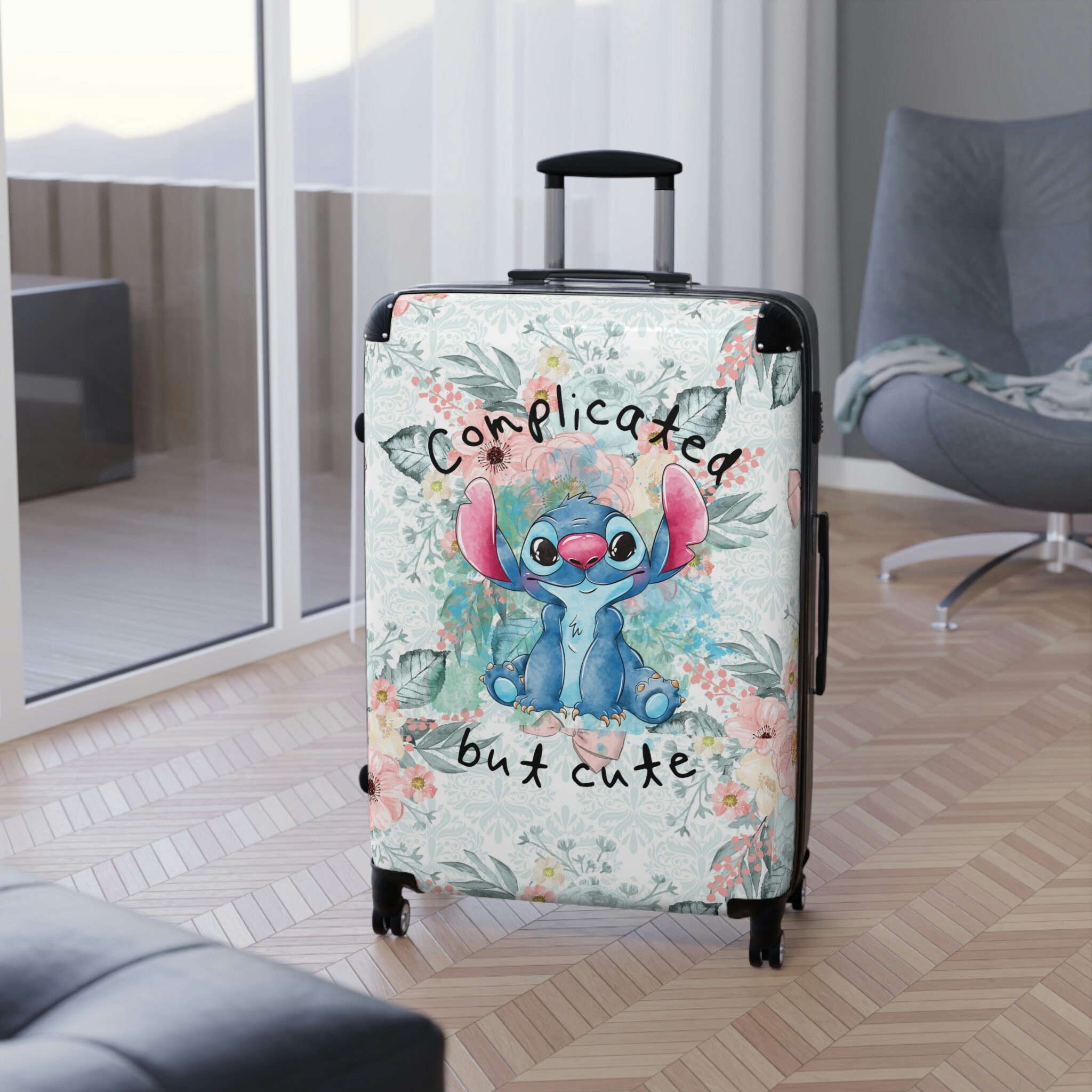 Stitch Disney customized bag Suitcases for Disney Lover Travel luggage